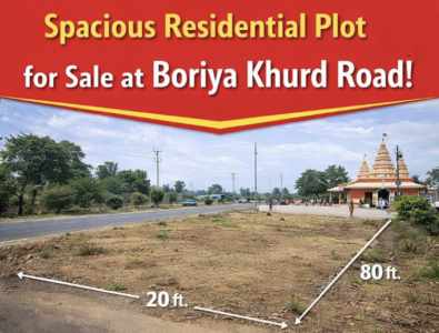 Boriya Khurd Raipur near Bagdai Mandir-2,151 Sq.Ft. Price-₹1,400 per sq. ft.Combined Plot